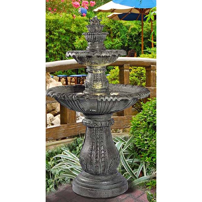 Solerno 57-inch Lighted Outdoor Fountain