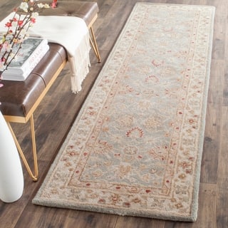 Wool 2 X 6 Runner Rugs For Less Safavieh Handmade Antiquity Blue Grey Beige Wool Rug 2 3 X 6