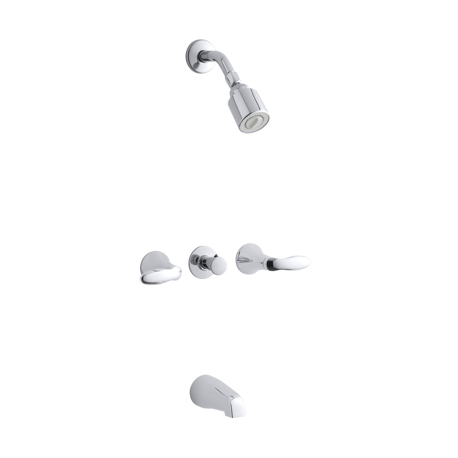 Kohler Coralais Three Handle Bath / Shower Faucet Trim