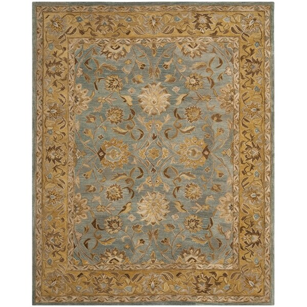 Shop Safavieh Handmade Anatolia Oriental Blue/ Green Handspun Wool Rug
