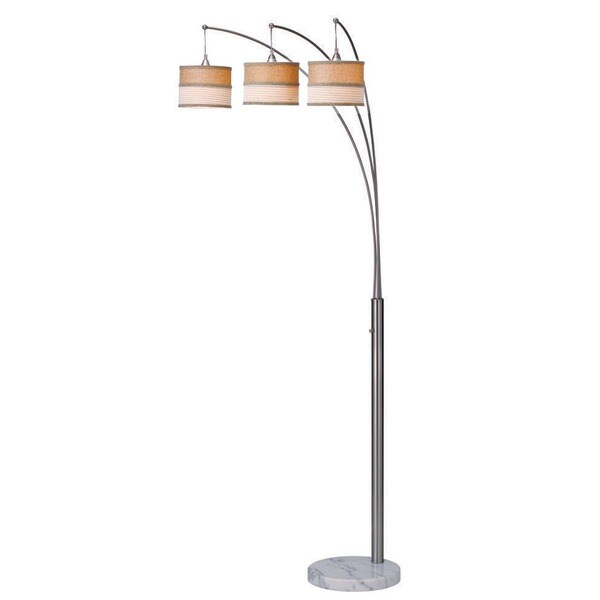 luca gunmetal floor lamp