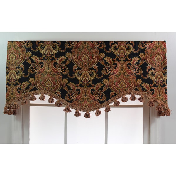 'Chapala' Onyx Patterned Cornice Valance RLF HOME Valances