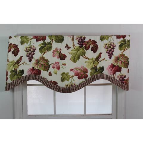 'Shannon' Coral Pattern Cornice Valance