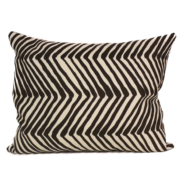 Zebra Print Brown Linen 17 x 14 inch Decorative Pillow RLF HOME Throw Pillows