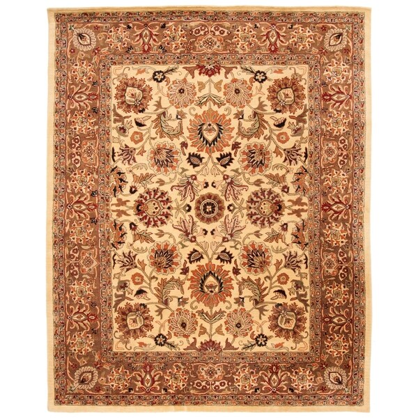 Safavieh Handmade Classic Ivory/ Red Wool Area Rug - 7'6" x 9'6"