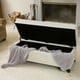 preview thumbnail 2 of 7, Hastings Tufted Ivory Leather Storage Ottoman by Christopher Knight Home