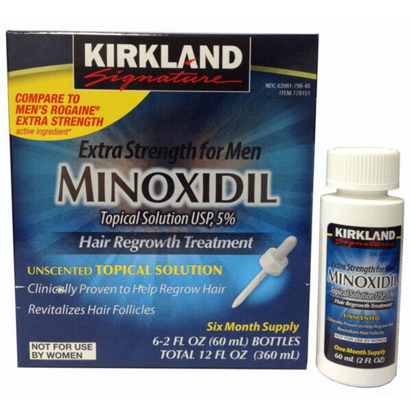 Shop Kirkland Minoxidil Extra Strength Men S Hair Regrowth 6