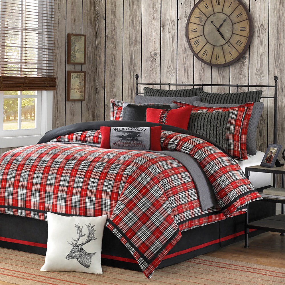 Woolrich Williamsport Plaid 4 piece Comforter Set