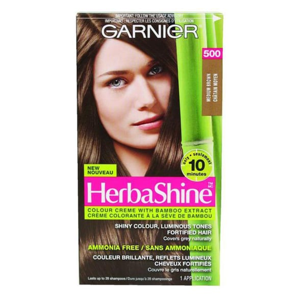 Shop Garnier Herbashine Medium Natural Brown 500 Hair Color Creme