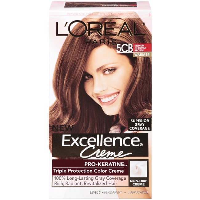 L Oreal Excellence Creme Medium Chestnut Brown 5cb Hair Color