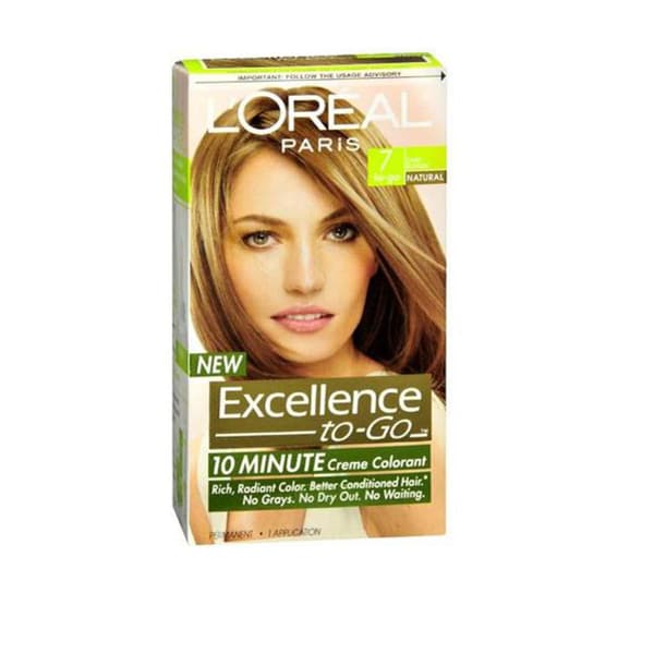 Oreal Excellence to Go 10 Minute Creme Colorant Dark Blonde #7 Hair