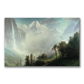Albert Bierstadt 'Majesty of the Mountains' Canvas Art