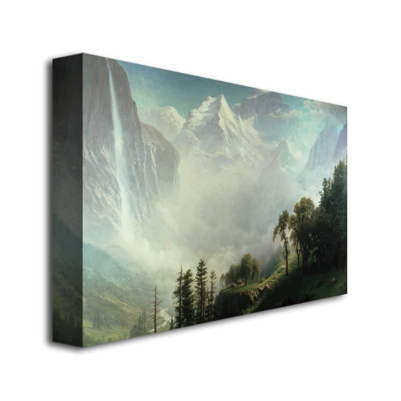 Albert Bierstadt 'Majesty of the Mountains' Canvas Art