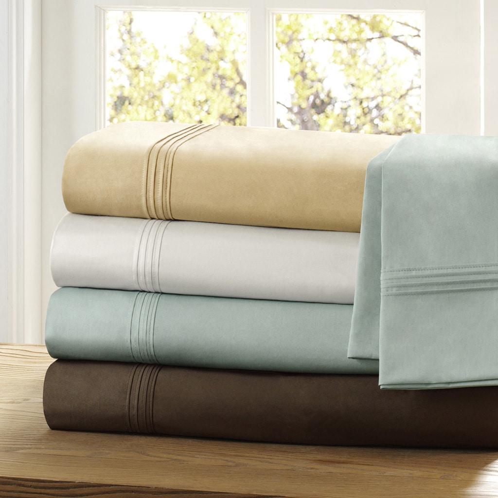 Premier Comfort 400 Thread Count Egyptian Cotton Sateen Sheet Set - Bed ...