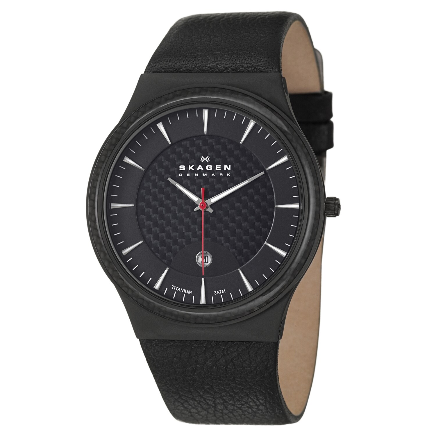 skagen carbon fiber watch