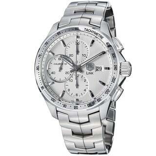 Tag Heuer Men's CAT2011.BA0952 'Link' Silver Dial Stainless Steel ...