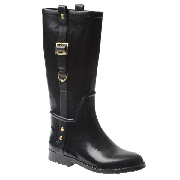 Shop Henry Ferrera Women's Equestrian Mid-calf Rain Boots - Free ...