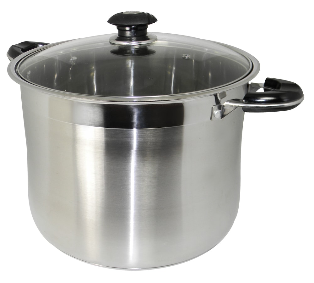 Oster Adenmore 8 Quart Stock Pot with Tempered Glass Lid - Bed Bath &  Beyond - 32021006
