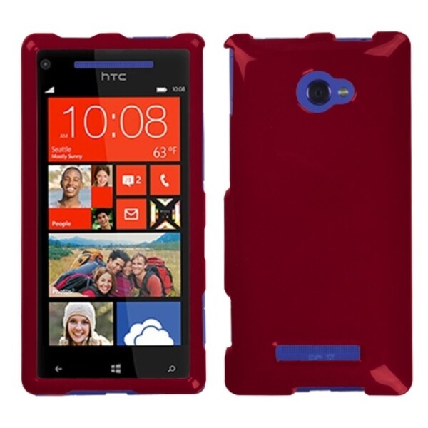 INSTEN Solid Red Phone Case Cover for HTC Windows Phone 8X   15409413