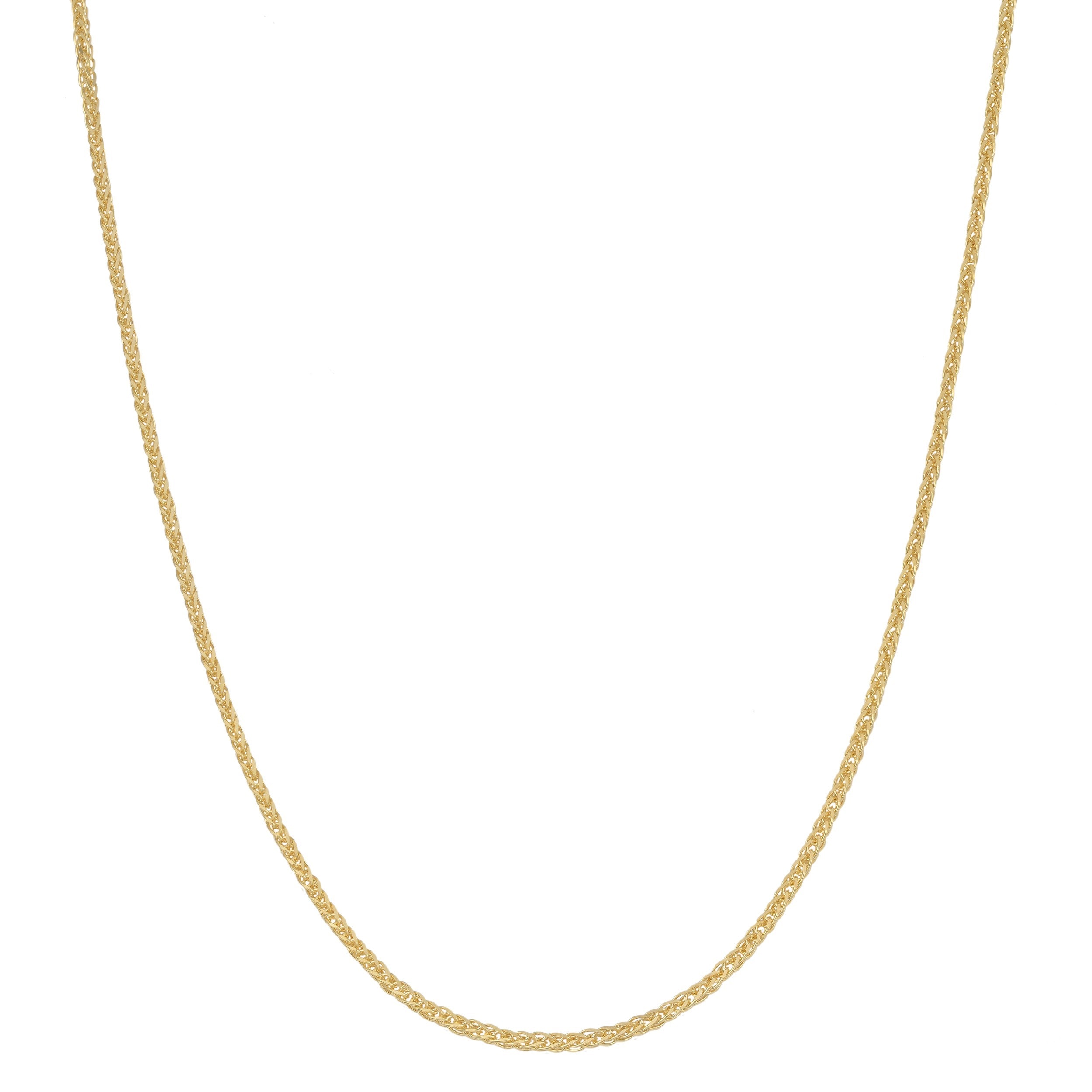 14Kt Gold Square Wheat Chain Square Wheat Chain 16 Inches Long