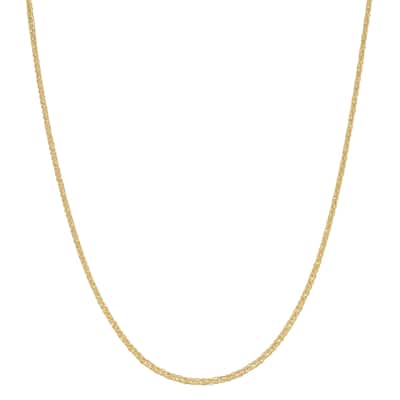 Fremada 14k Yellow Gold 1.4-mm Square Wheat 18-inch Chain