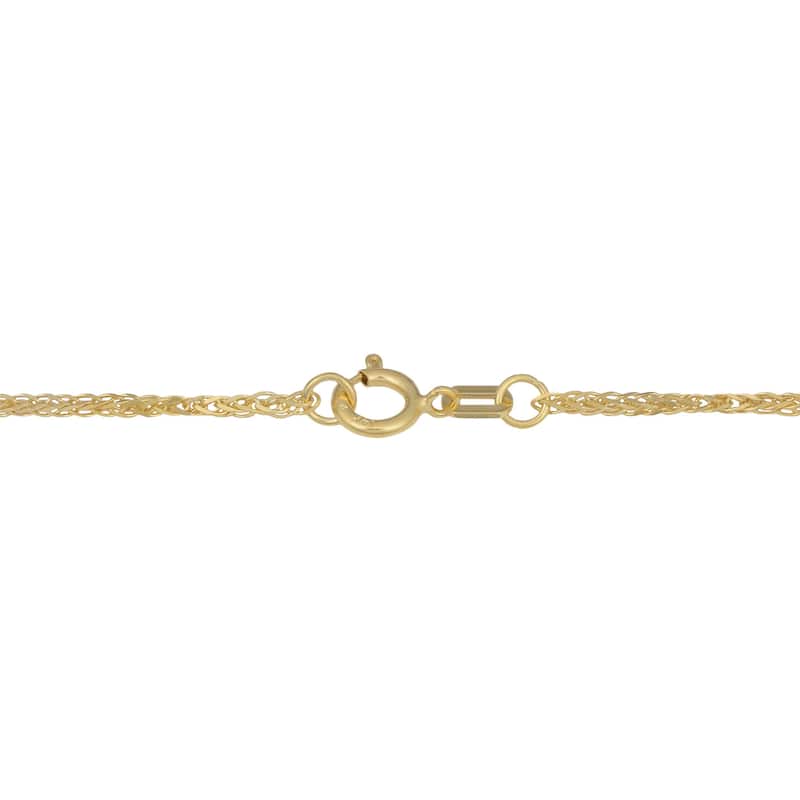 Fremada 14k Yellow Gold 1.4-mm Square Wheat 18-inch Chain
