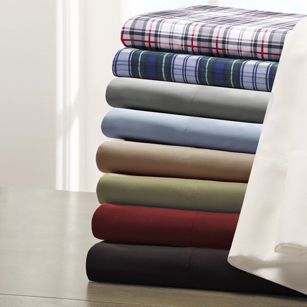 Madison Park Essentials Micro Splendor Solid Sheet Set