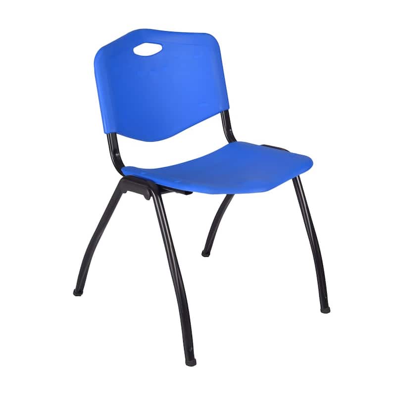 'M' Plastic Stack Chair - Blue
