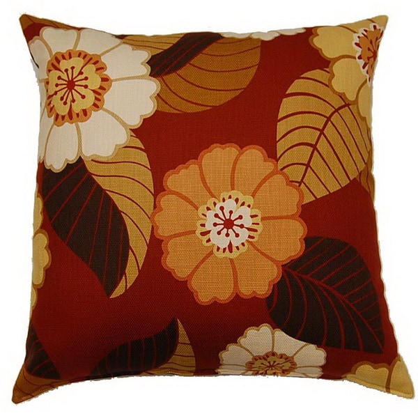 Flower Power Tomato 26 inch Throw Pillow Throw Pillows