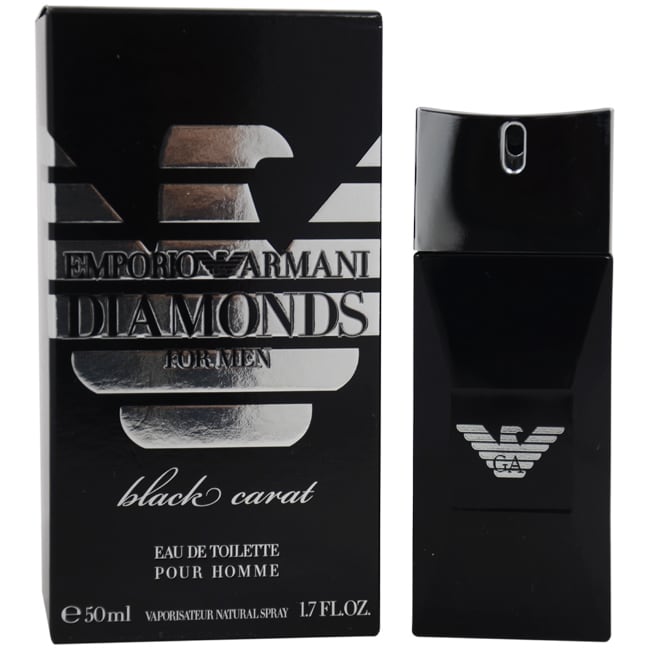 emporio armani diamonds black carat men's cologne