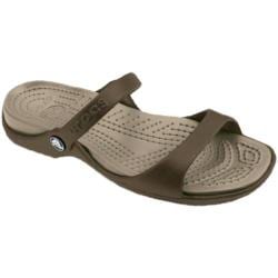 Women's Crocs Cleo Chocolate/Khaki Crocs Sandals