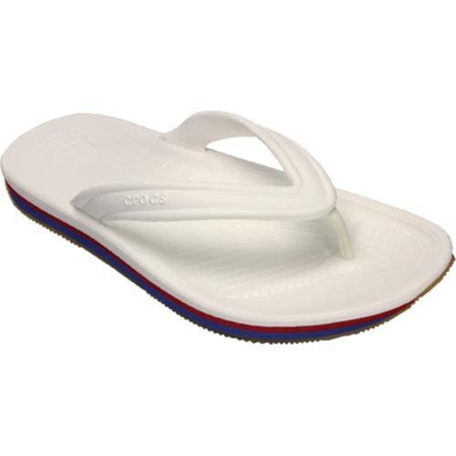 Crocs Retro Flip-Flop White/Red - Free Shipping On Orders Over $45 ...