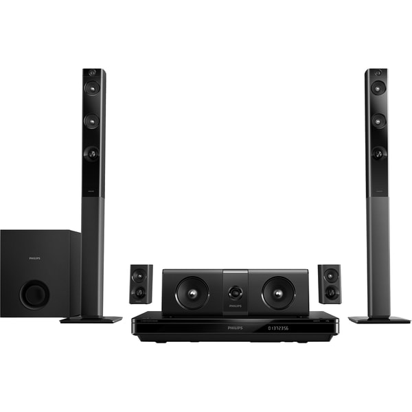 Philips HTB5544D 5.1 3D Home Theater System - 1000 W RMS - Blu-ray Di