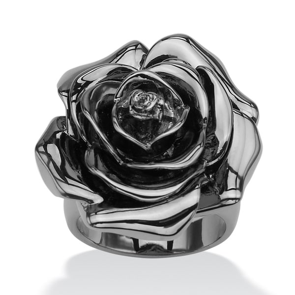 PalmBeach Rose Shaped Electroform Ring Bold Fashion  