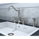 preview thumbnail 2 of 9, Pioneer Americana Series Two-Handle Bridge Kitchen Faucet with Sprayer Brushed nickel