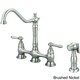 preview thumbnail 3 of 9, Pioneer Americana Series Two-Handle Bridge Kitchen Faucet with Sprayer