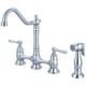 preview thumbnail 8 of 9, Pioneer Americana Series Two-Handle Bridge Kitchen Faucet with Sprayer