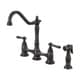 preview thumbnail 9 of 9, Pioneer Americana Series Two-Handle Bridge Kitchen Faucet with Sprayer