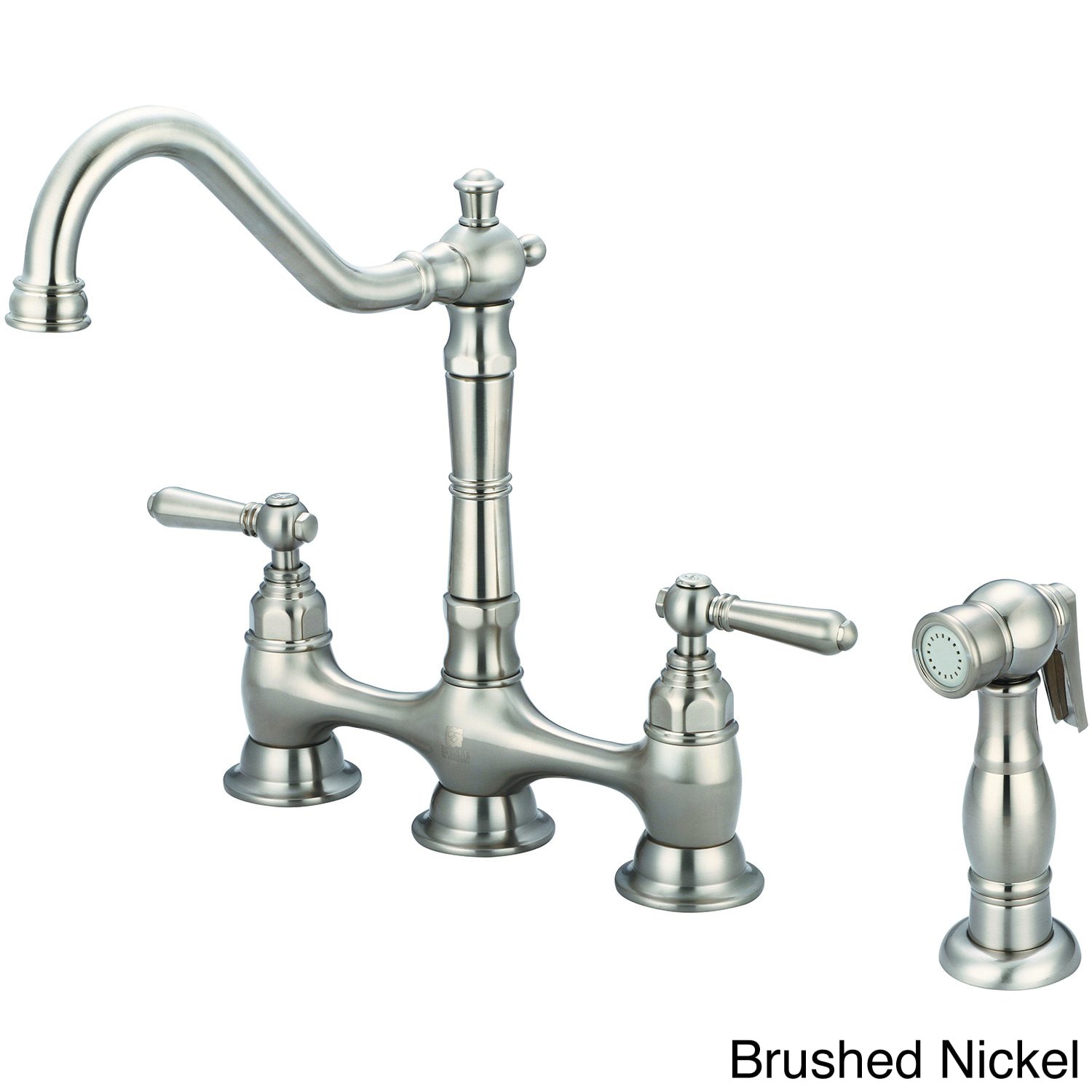 Pioneer Americana Series Two handle Bridge Kitchen Faucet With Sprayer