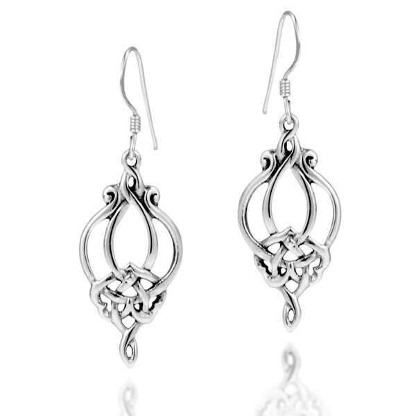 Shop Handmade Sterling Silver Celtic Knot Drop Earrings