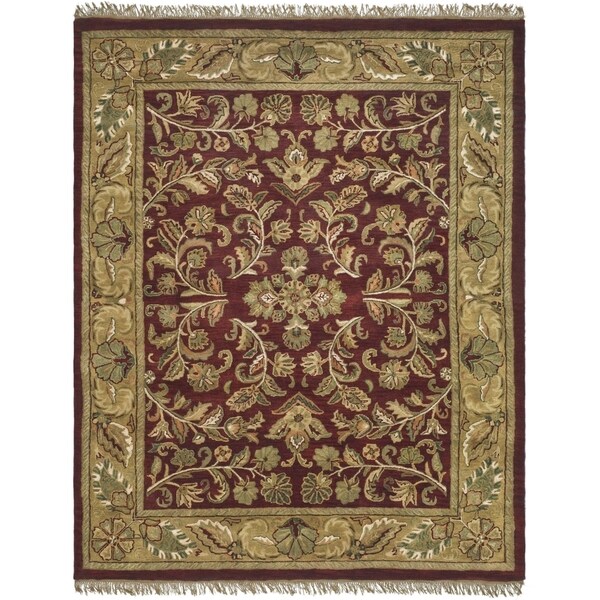 Safavieh Handmade Heritage Timeless Traditional Red/ Gold Wool Rug - 8'3 x 11'