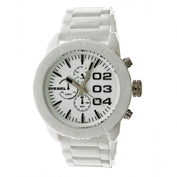 Shop Diesel Men's White Ceramic Chronograph Watch - Free Shipping Today ...