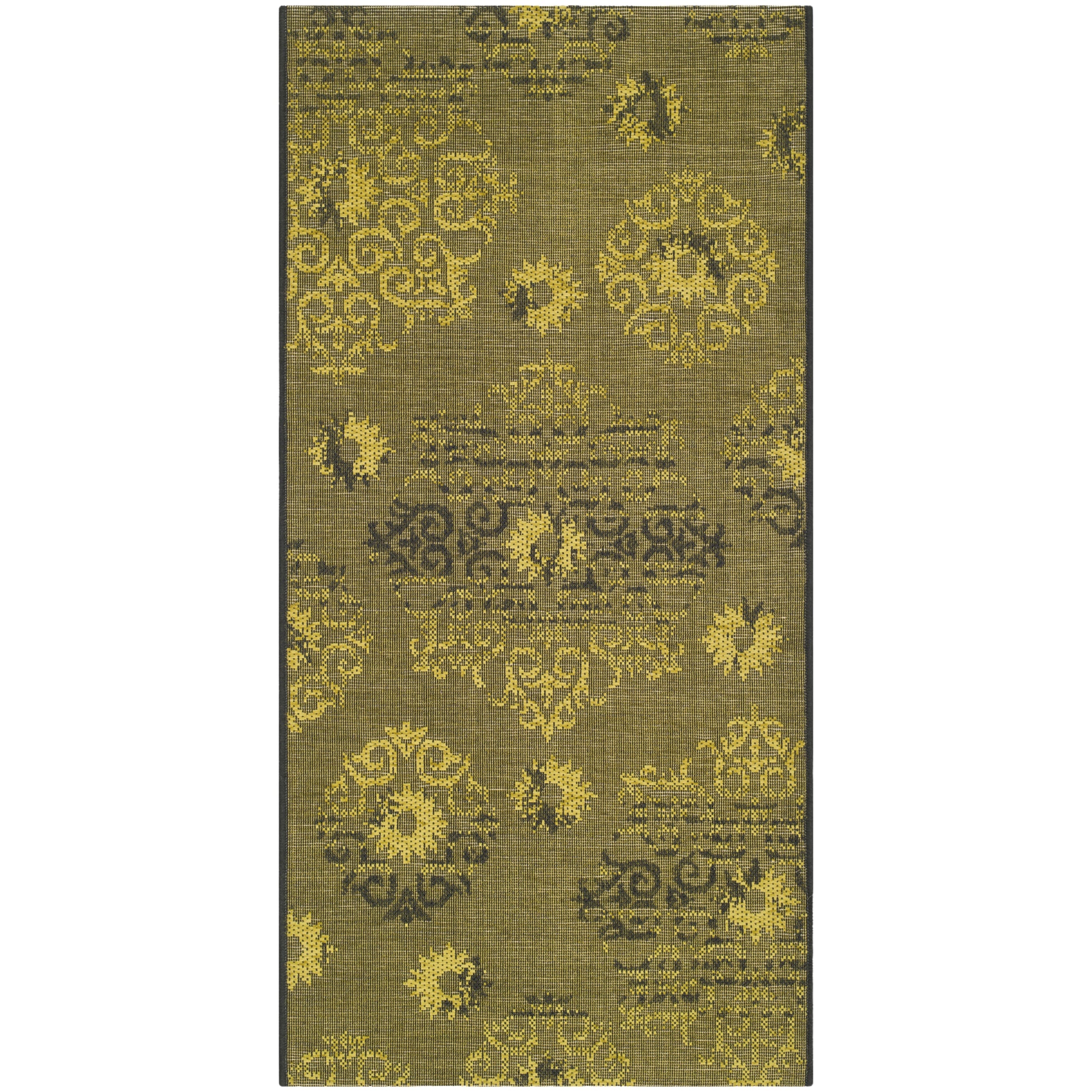 Safavieh Palazzo Black/green Traditional Over dyed Polypropylene/chenille Rug (3 X 5)