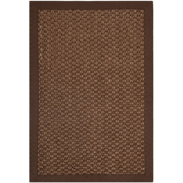 Safavieh Casual Natural Fiber Chocolate Sisal Sea Grass Rug - 2' X 3'