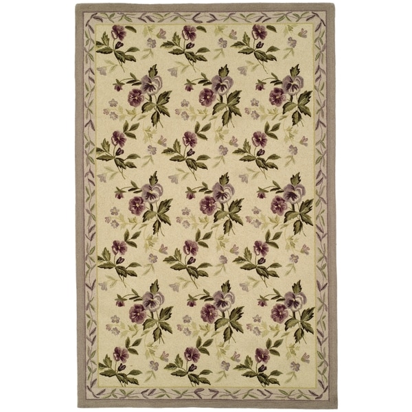 Safavieh Handmade Chelsea Ivory Wool Area Rug - 7'9 x 9'9