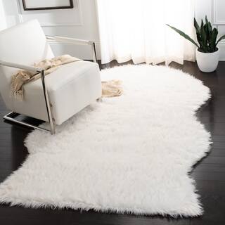 Flokati Area Rugs Online At Our Best Deals Safavieh Handmade Faux Sheepskin Ivory Anese Acrylic Rug 2