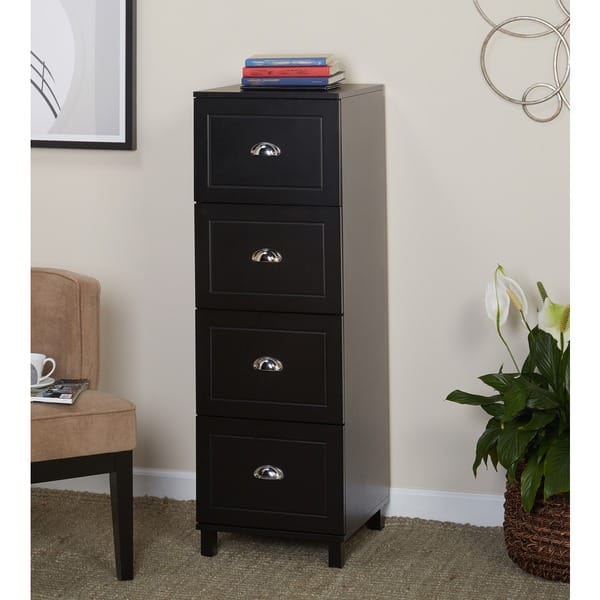 Shop Simple Living Bradley 4 Drawer Filing Cabinet On Sale