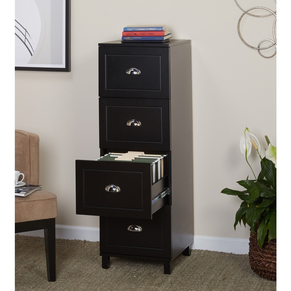 Simple Living Bradley 4-drawer Filing Cabinet - On Sale - Bed Bath & Beyond  - 8059513