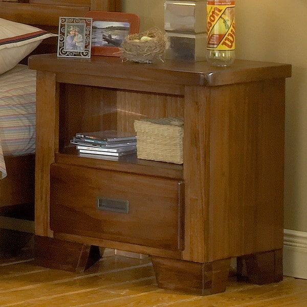 Shop Hardy Brown Finish Night Stand by Greyson Living - On Sale - Free ...