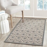 Shop Safavieh Courtyard Honeycomb Anthracite/ Beige Indoor/ Outdoor ... Shop Safavieh Courtyard Honeycomb Anthracite/ Beige Indoor/ Outdoor ...